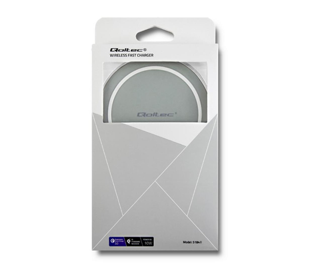 Qoltec Indukcyjna RING Quick Charge 10W (szary) - 480651 - zdjęcie 3